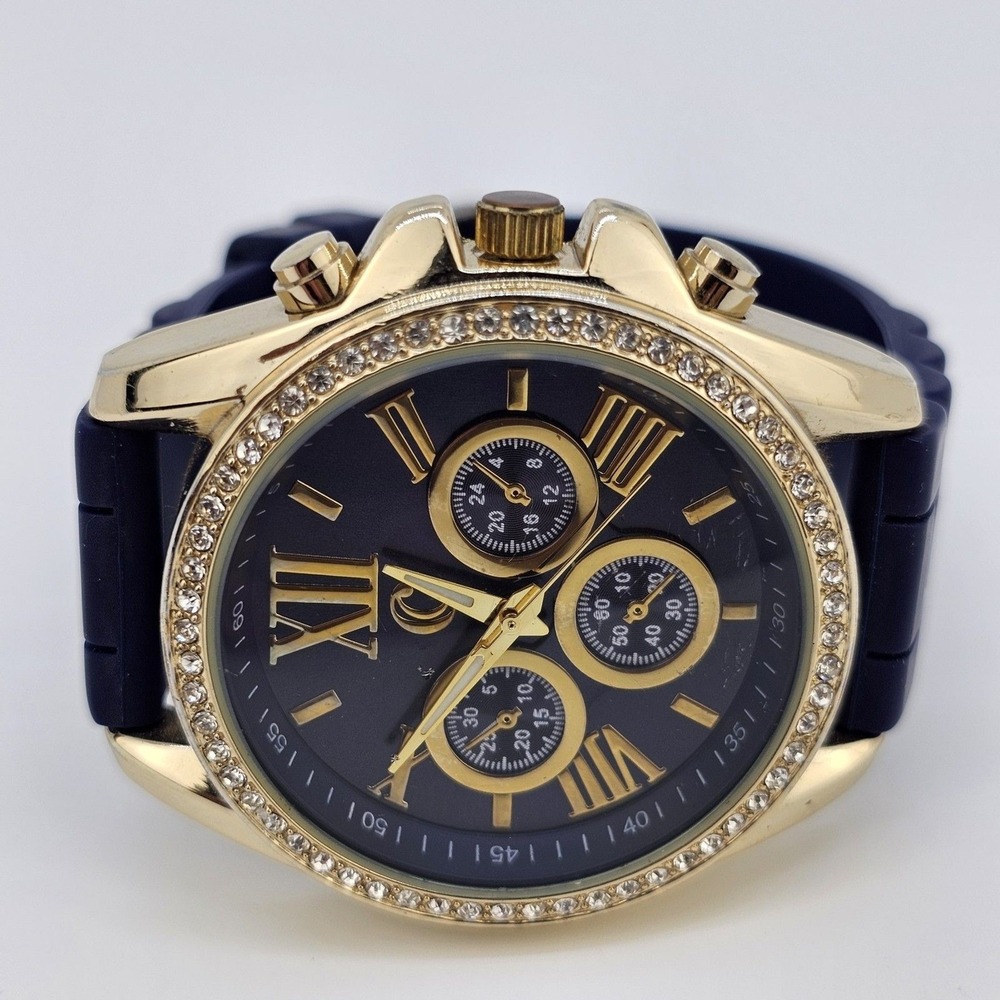 Charming Charlie Women's Watch 46MM Blue Dial Blue Plastic Bands New‎ Battery - Picture 5 of 12